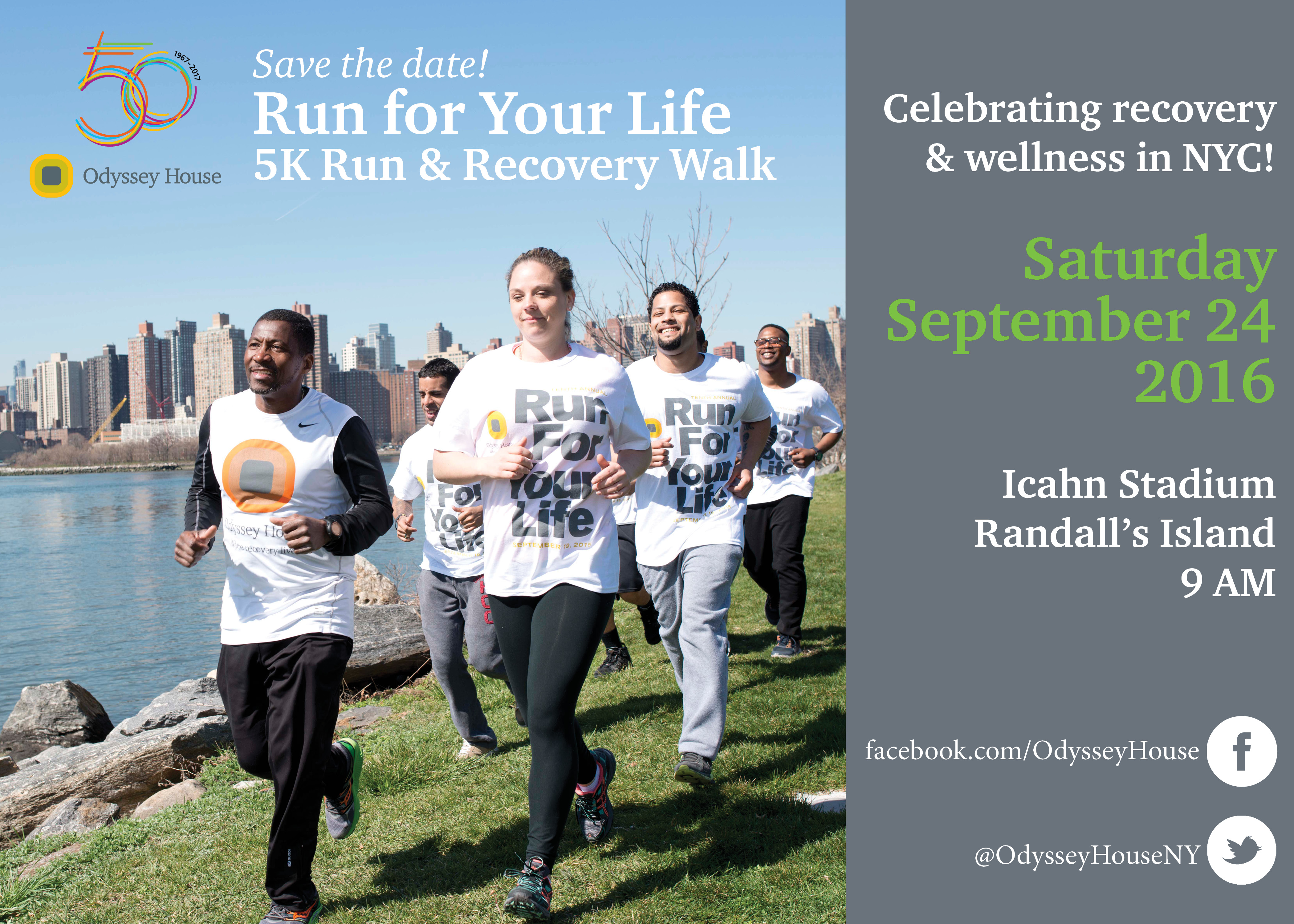 11th Annual Run for Your Life 5K Run & Recovery Walk
