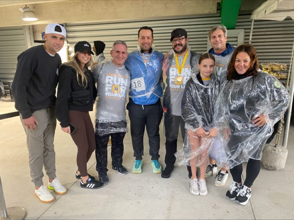 Group photo of sponsors at Run for Your Life 2023