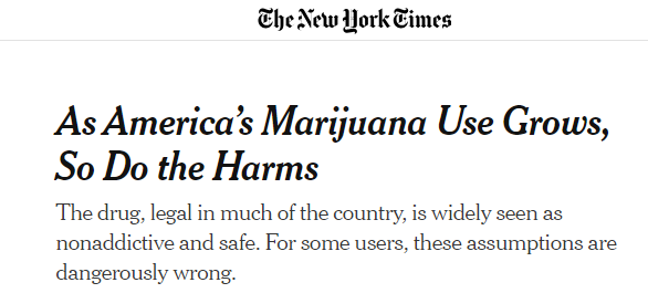 New York Times headline