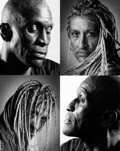 5 black and white portaits